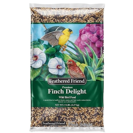 FINCH DELIGHT Series Wild Bird Food, Premium, 5 Lb Bag